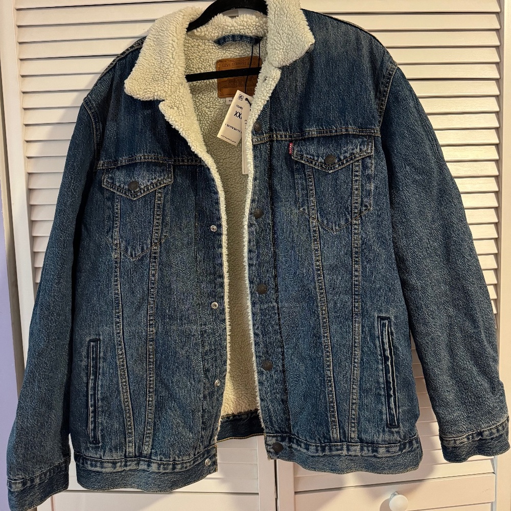 Levi's Sherpa Trucker Men's Jacket, Mays - Size 2XL